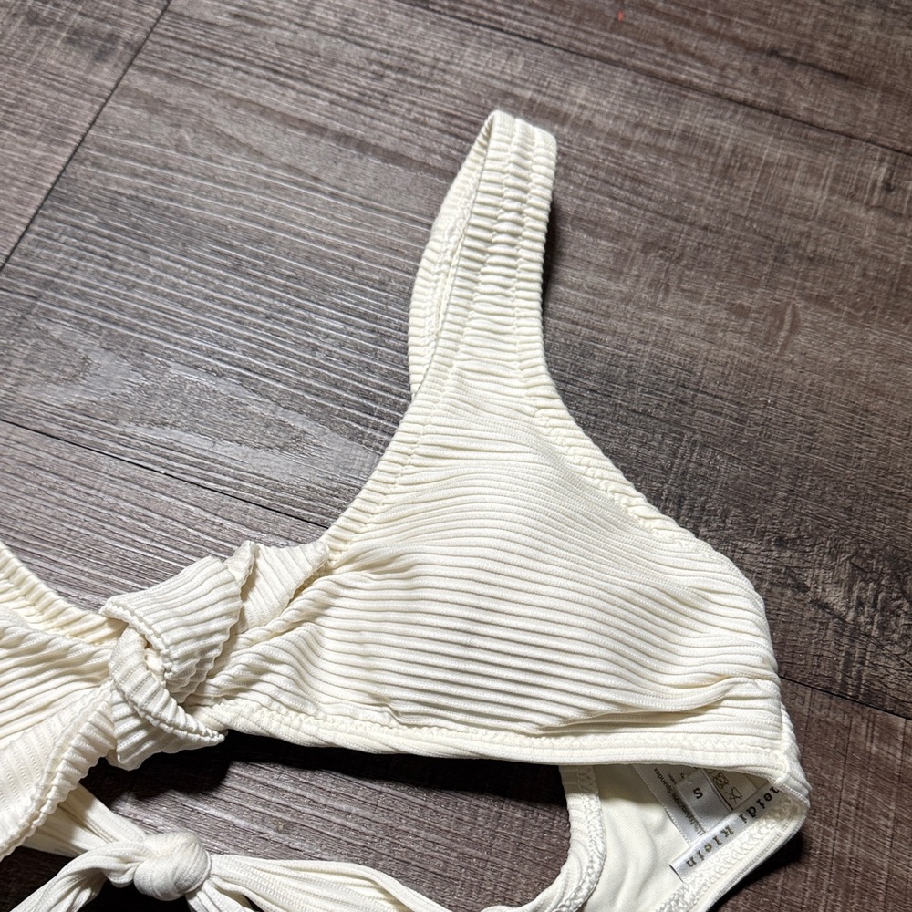 Heidi Klein Ivory Ribbed Bikini Set - Picture 4 of 11